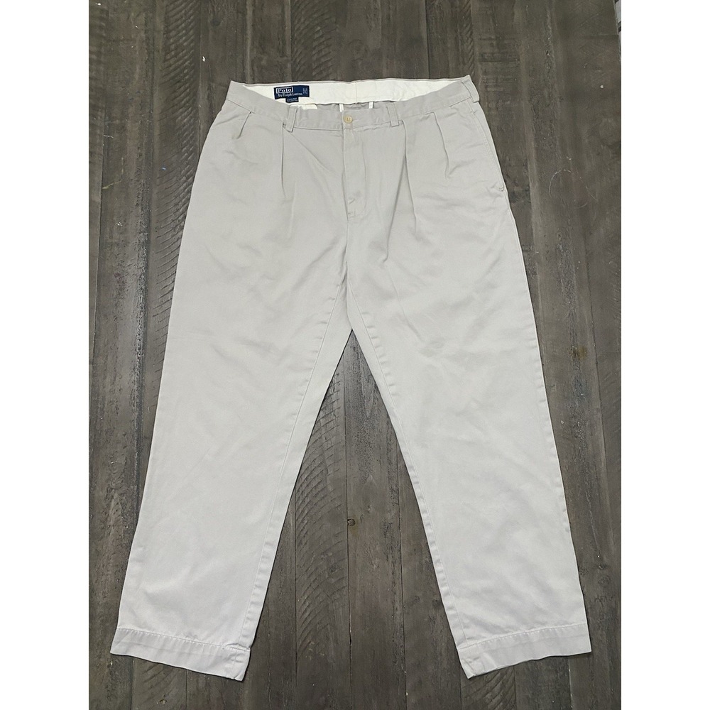 Polo Ralph Lauren Ethan Pant Cotton Chinos Ivory Men's 36 X 29 Classic Preppy